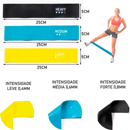 Home Gym Training Kit = Shin Pads 2 Kg - Pair + Mat + Mini Band Kit + Weight 1 Kg