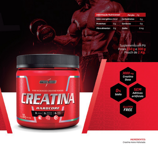 Kit 2x Hardcore Creatine 300g Integralmedica